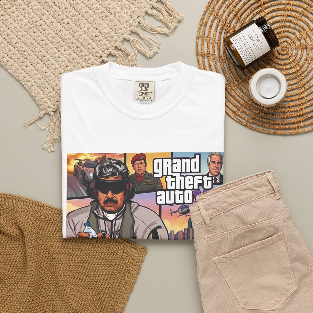 A1 Graphic Tee — 'Grand Theft Auto VI' Collage Design