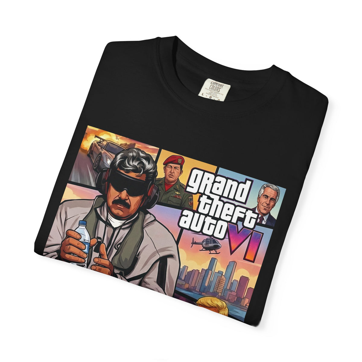 A1 Graphic Tee — 'Grand Theft Auto VI' Collage Design
