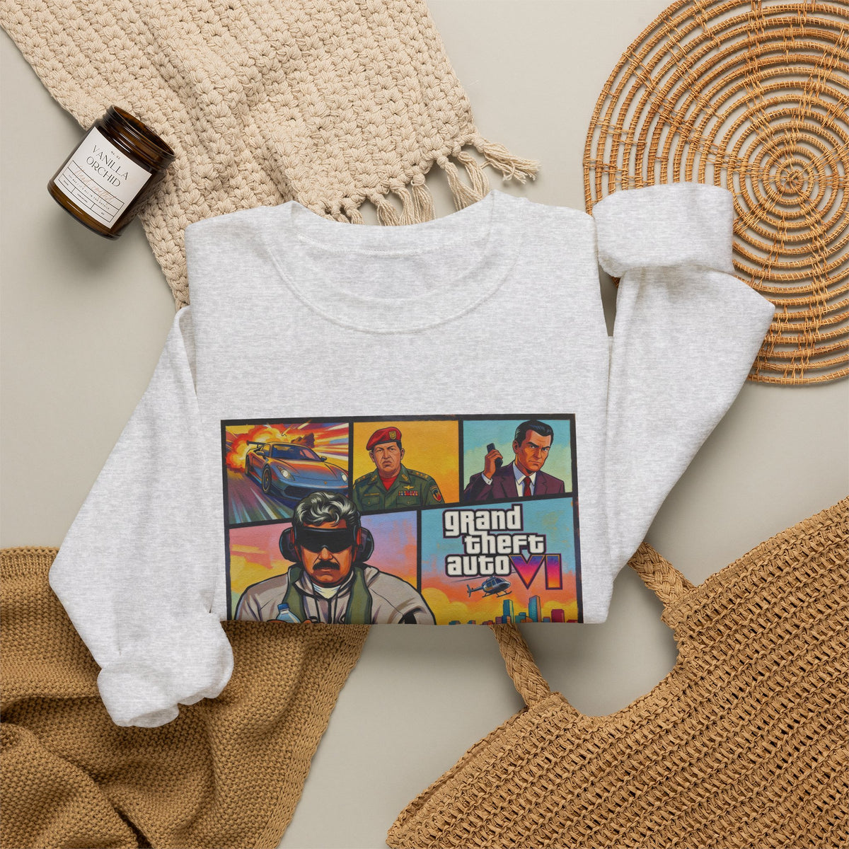 B1 M4DURO — 'Grand Theft Auto VI' Unisex Heavy Blend™ Crewneck Sweatshirt NEW COLORFULL STYLE!