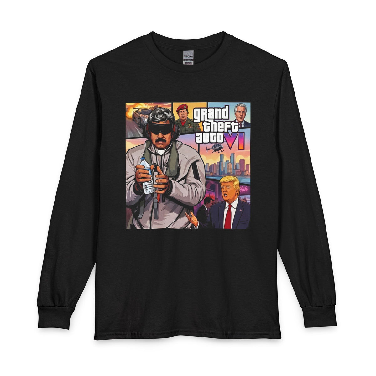 Grand Theft Auto Parody Long Sleeve Tee