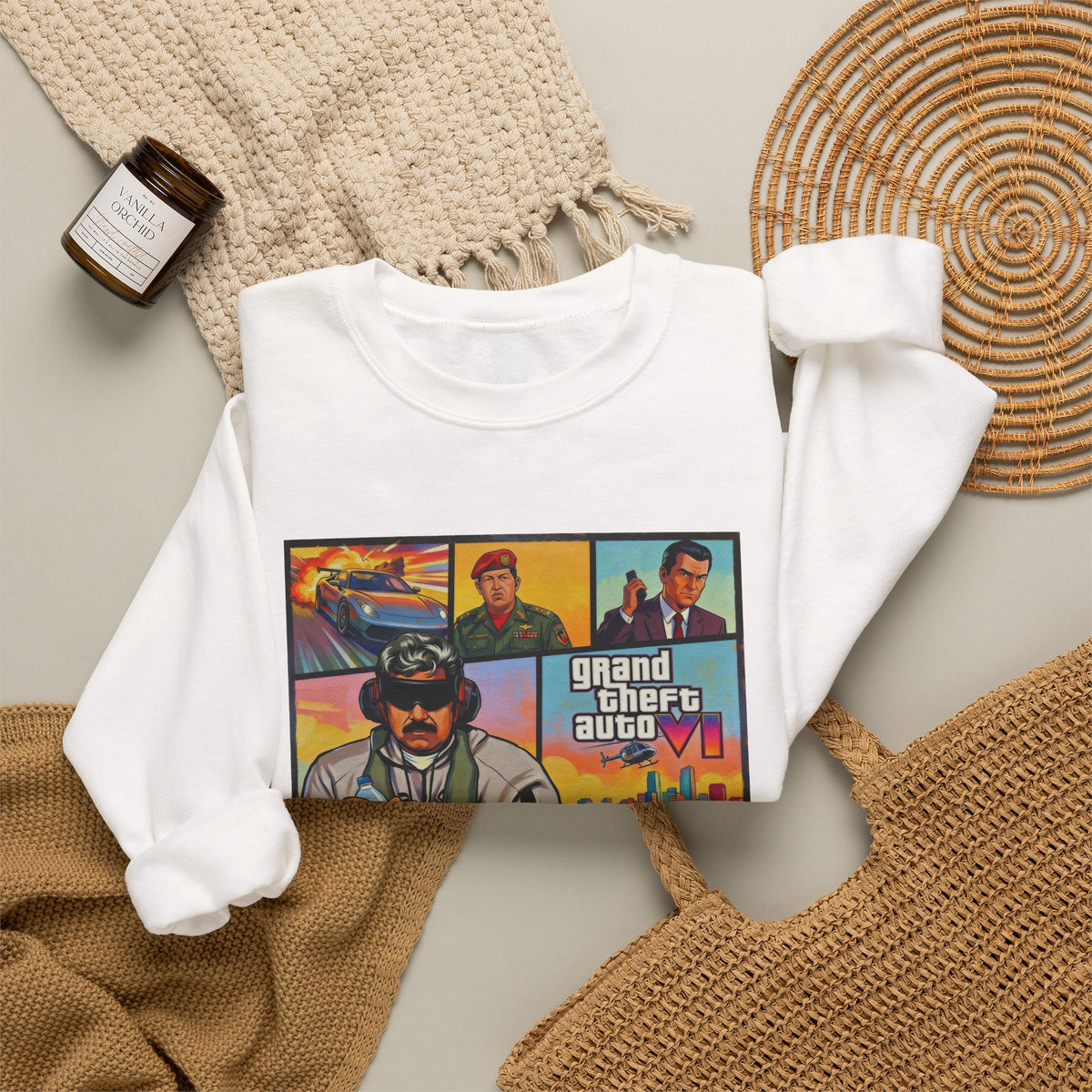 B1 M4DURO — 'Grand Theft Auto VI' Unisex Heavy Blend™ Crewneck Sweatshirt NEW COLORFULL STYLE!
