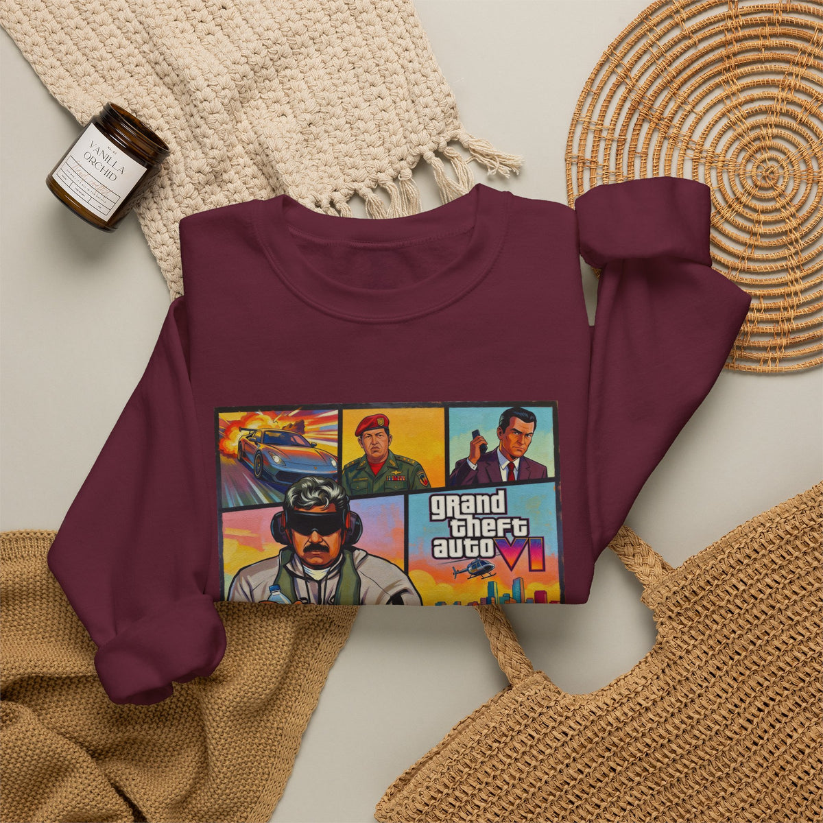 B1 M4DURO — 'Grand Theft Auto VI' Unisex Heavy Blend™ Crewneck Sweatshirt NEW COLORFULL STYLE!